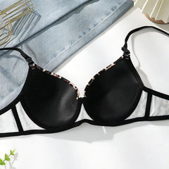 Women Sexy Leopard Print Push Up Bra