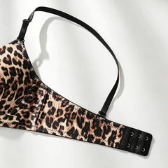 Women Sexy Leopard Print Push Up Bra