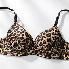 Women Sexy Leopard Print Push Up Bra