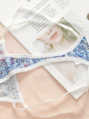 Women's 3-piece set of multi-color digital pattern Thong
