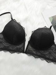 Women's Deep V Sexy Lace Flower Underwear