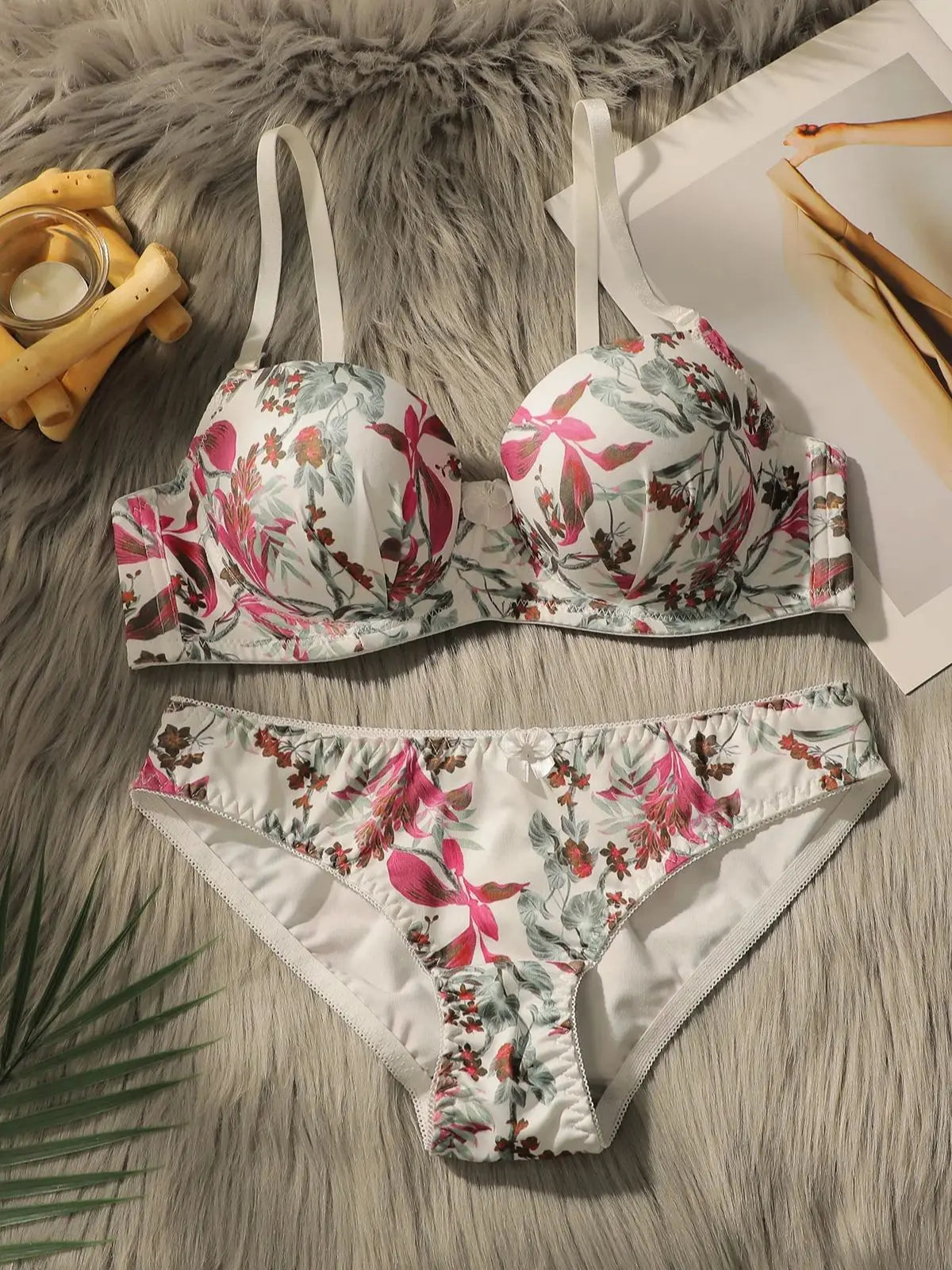 Women's Floral Print Bra