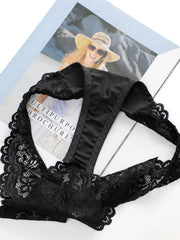 Women's Front-Buckle Lace Seamless Underwear