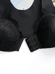 Women's Front-Buckle Lace Seamless Underwear