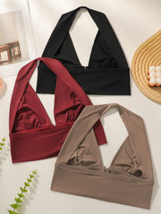 Women's Halter Front Closure Bra