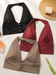 Women's Halter Front Closure Bra