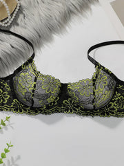 Women's Sexy Embroidered Lace Floral Bra