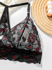 Women's Sexy Heart Shaped Triangle Cup lingerie