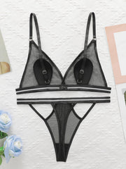 Women's Sexy Lace Bodysuit Set Wireless Gathered Breathable Easy Wash And Dry Comfortable Fitting Bralette