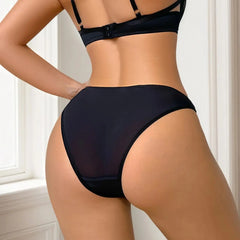 Women's Sexy black Hollow Out Thong