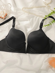 Women's Sexy plus Size Deep V Adjustable Strap Bra