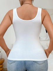 Women's Solid Basic Tank Top Wireless Camisole with Built-in Bra