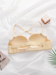 Women's drawstring strap 3/4 seamless Bra