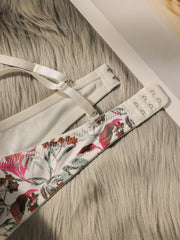 Women's floral print pattern lingerie