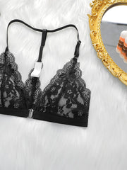 Women's front buckle lace Underwear