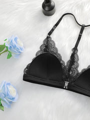 Women's front buckle lace Underwear