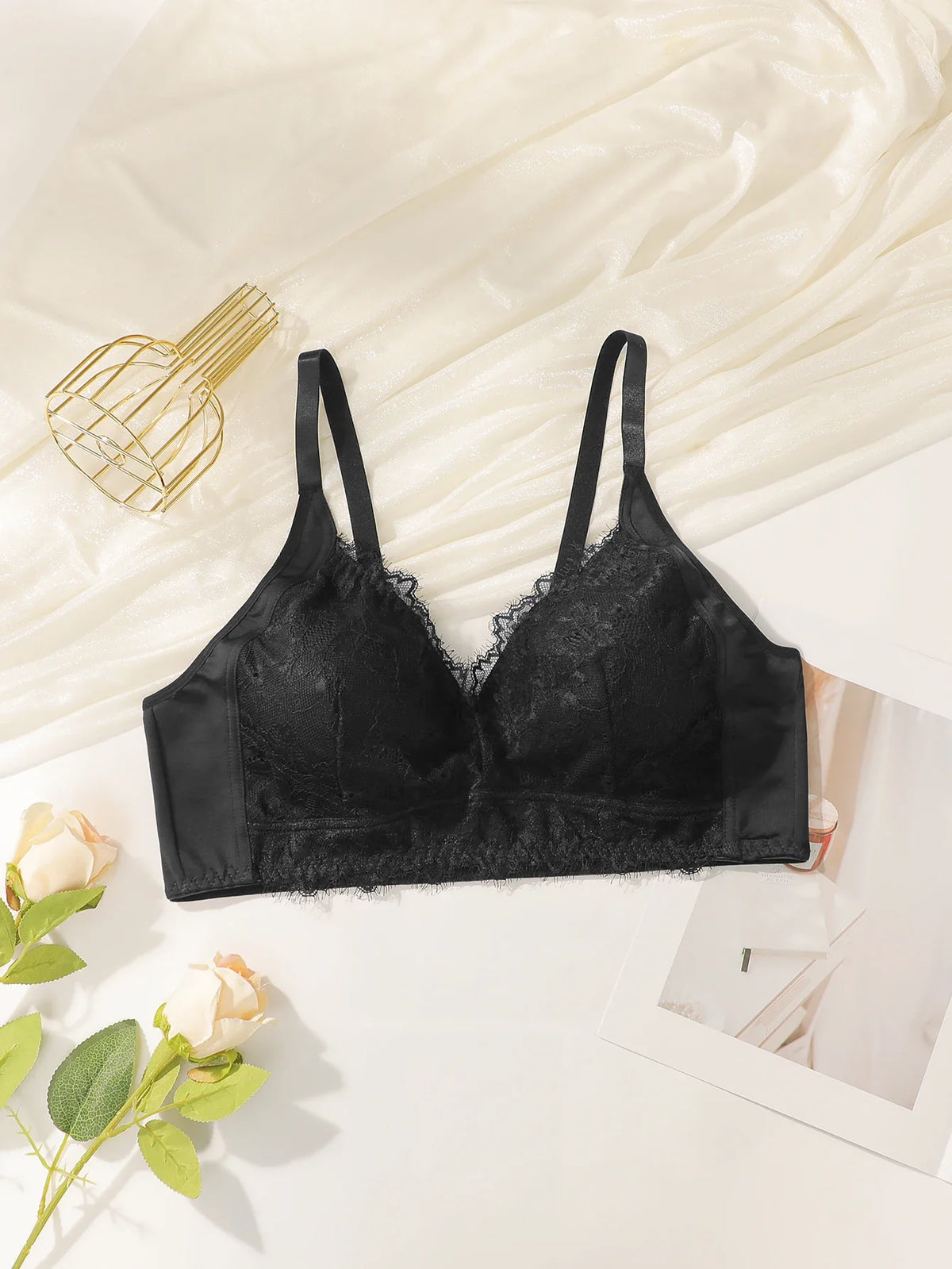 Women's lace strapless sexy Bra