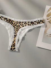 Women's leopard print lace Underwear