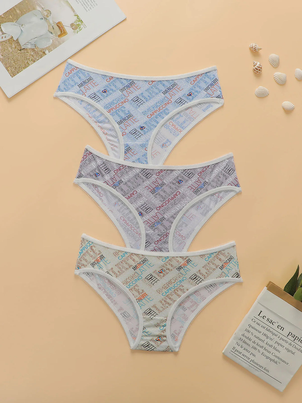 Women's multicolored sexy triangle Underwear