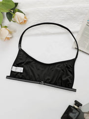 Women's neck hanging sexy front buckle Underwear