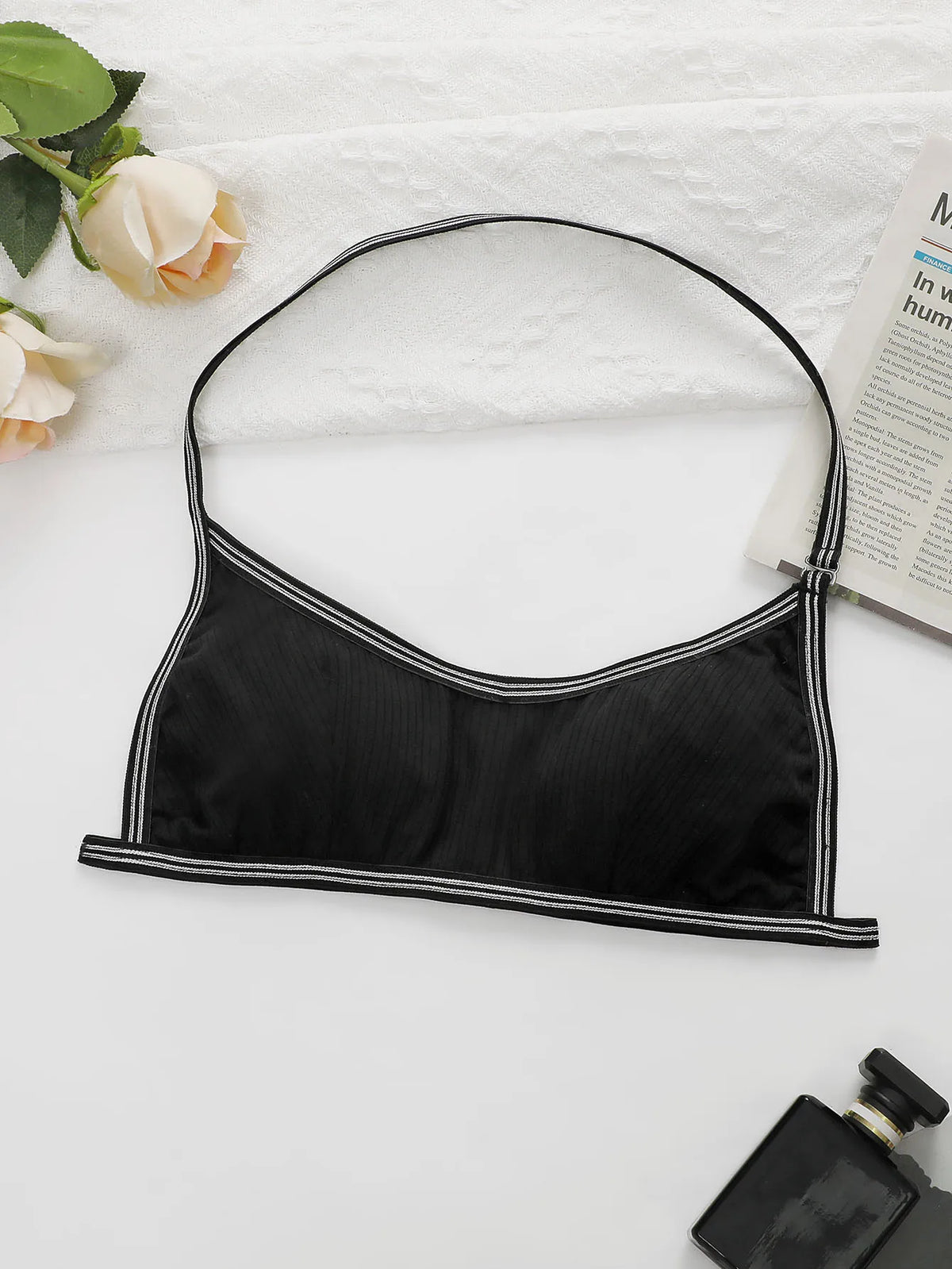 Women's neck hanging sexy front buckle Underwear