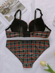 Women's plaid sexy lingerie