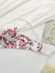Women's sexy embroidered floral lingerie