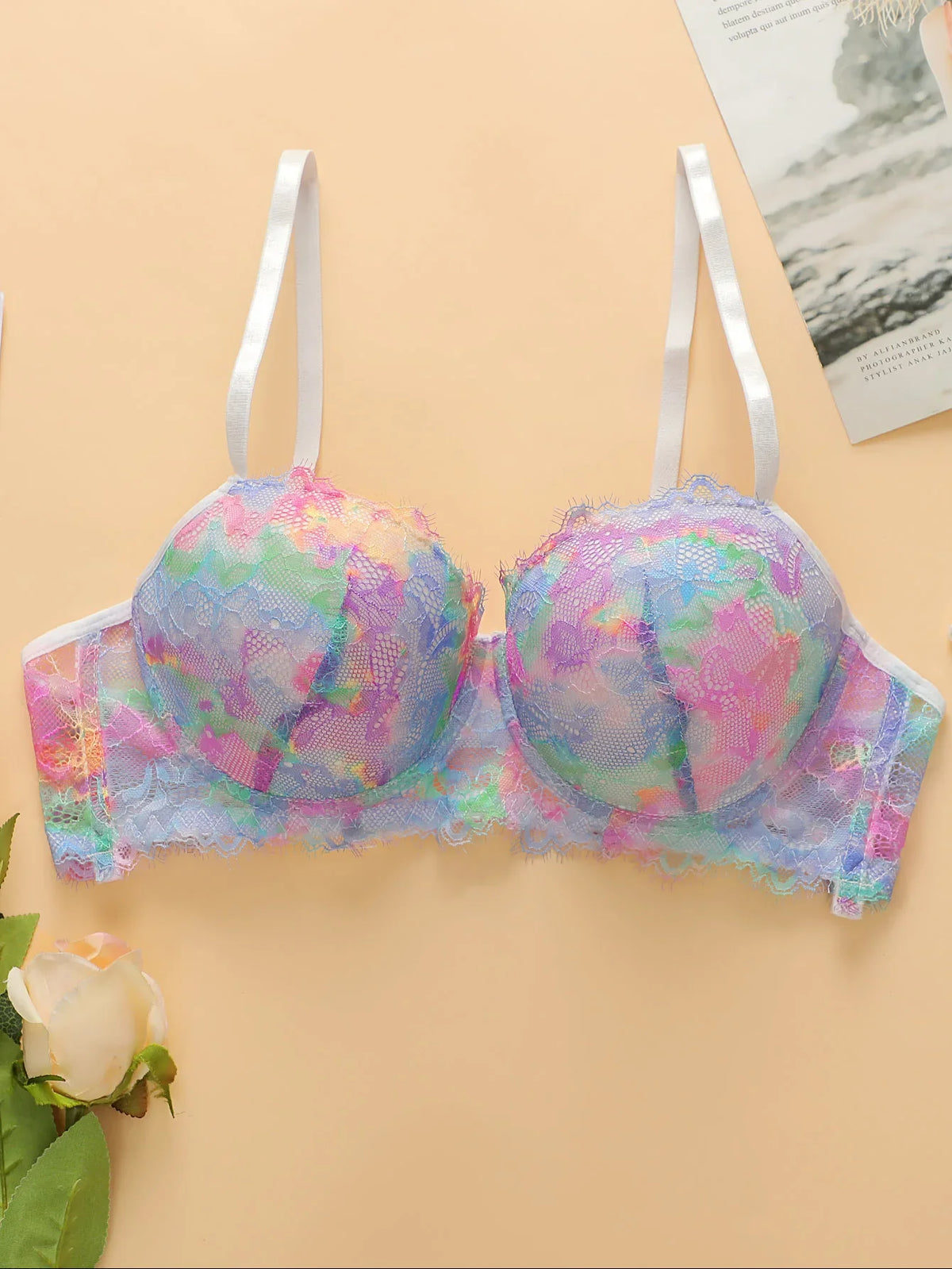Women's sexy embroidered floral Underwear