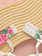 Women's sexy embroidered flower Bra