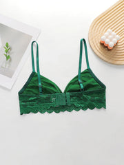 Women's sexy embroidered flower lace lingerie