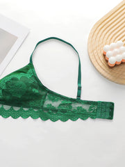 Women's sexy embroidered flower lace lingerie