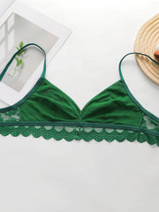 Women's sexy embroidered flower lace lingerie