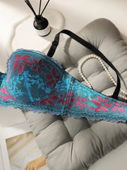 Women's sexy embroidered flower plus size Underwear