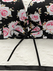 Women's sexy embroidered flower Underwear