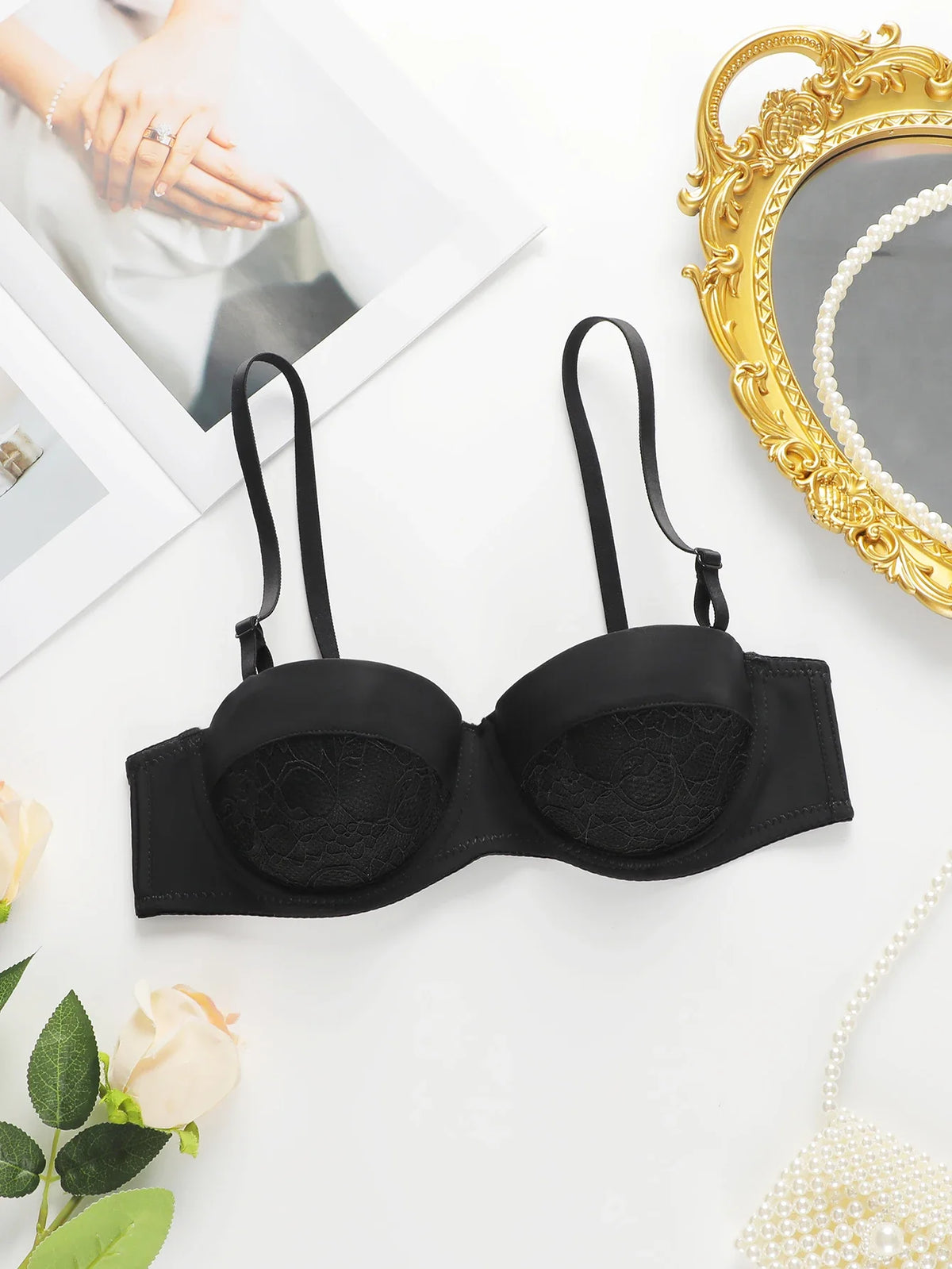 Women's sexy embroidered lace Bra
