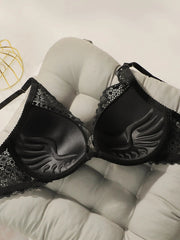 Women's sexy embroidered lace floral lingerie