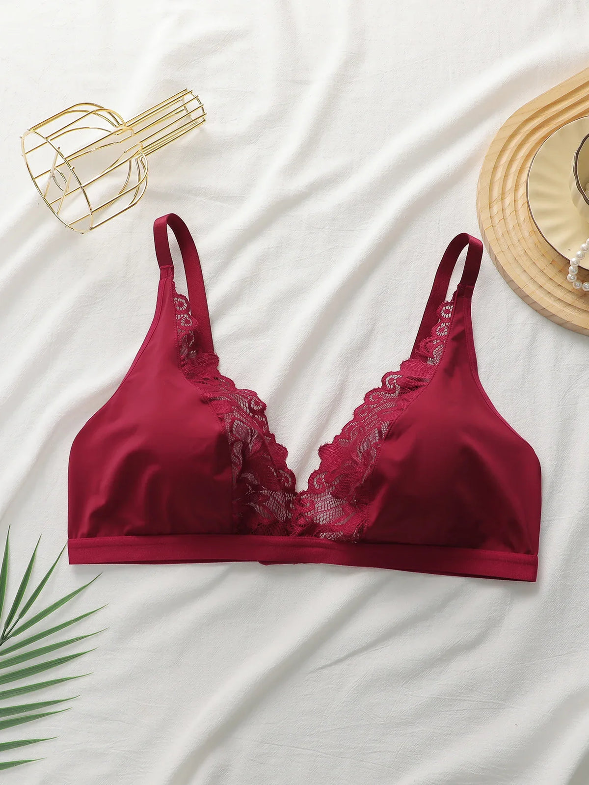 Women's sexy embroidered lace flower plus size Underwear