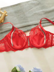 Women's sexy embroidered lace plus size Bra