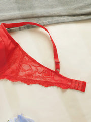 Women's sexy embroidered lace plus size Bra