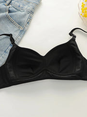 Women's sexy embroidered solid color Underwear