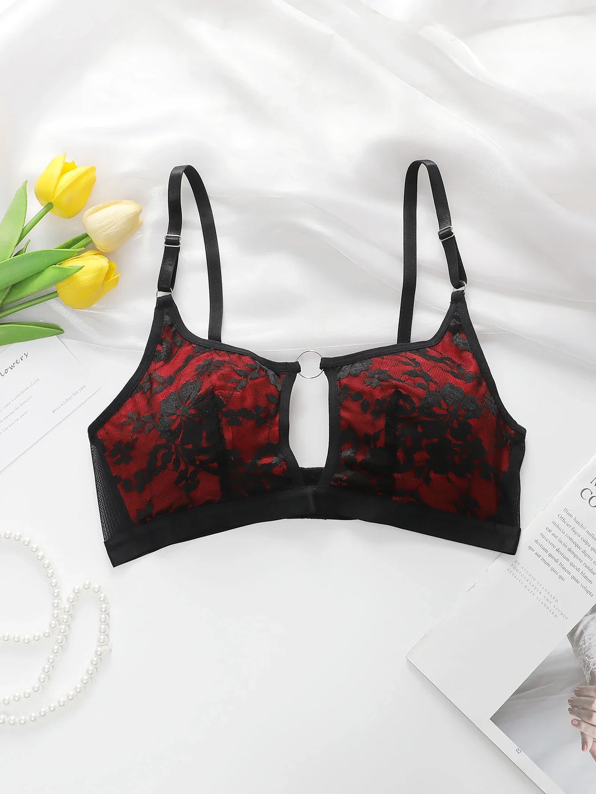 Women's sexy lace and lace Bra