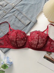 Women's sexy lace flower plus size lingerie
