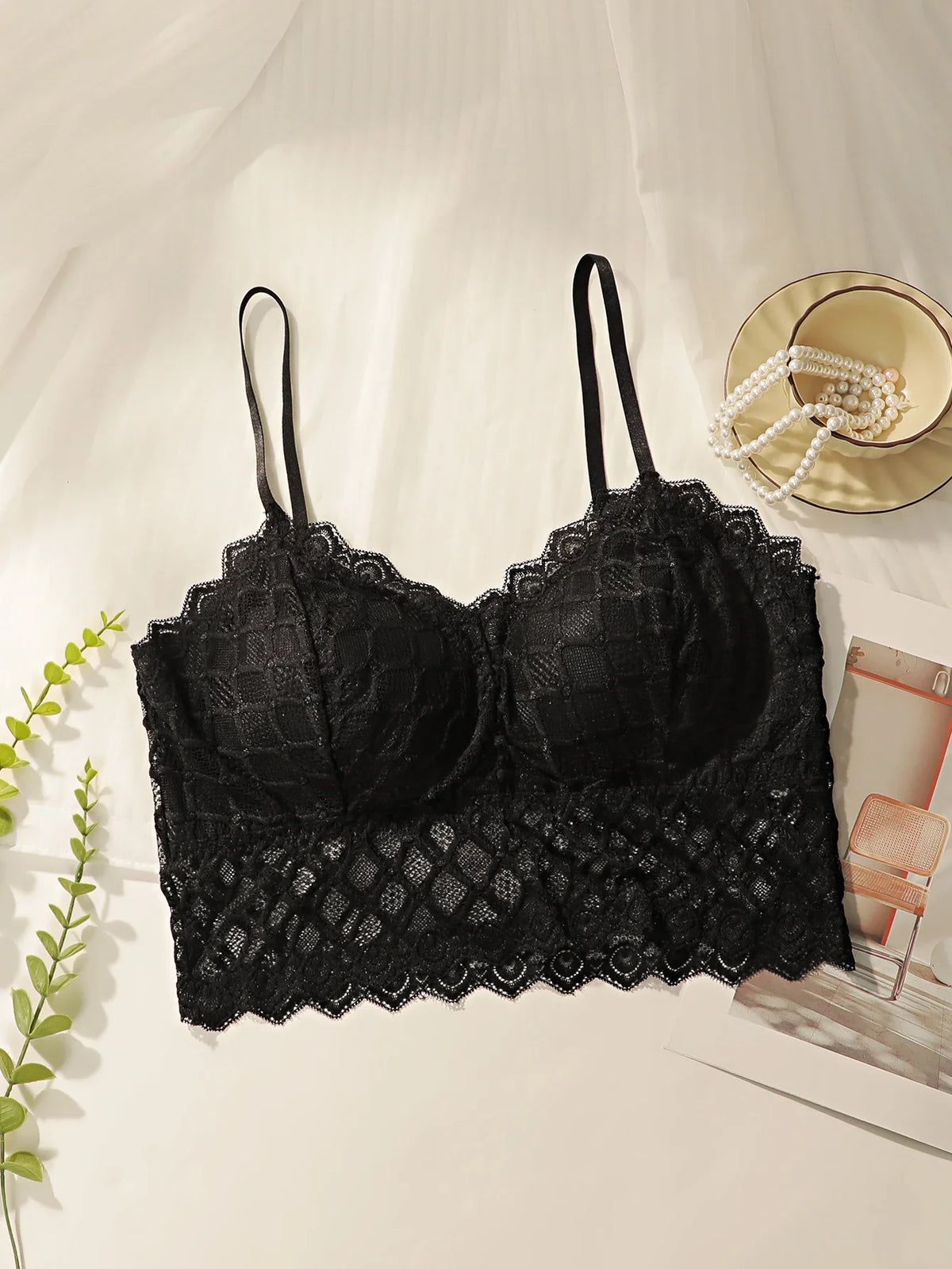 Women's sexy lace plus size camisole Bra