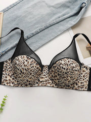 Women's sexy leopard print plus size Underwear