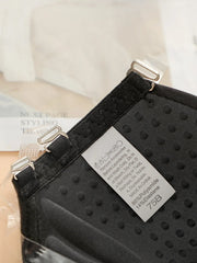 Women's sexy light front buckle with transparent shoulder strap Underwear