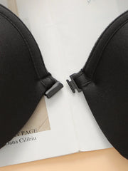 Women's sexy light front buckle with transparent shoulder strap Underwear