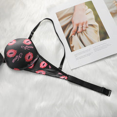 Women's sexy lip pattern lingerie