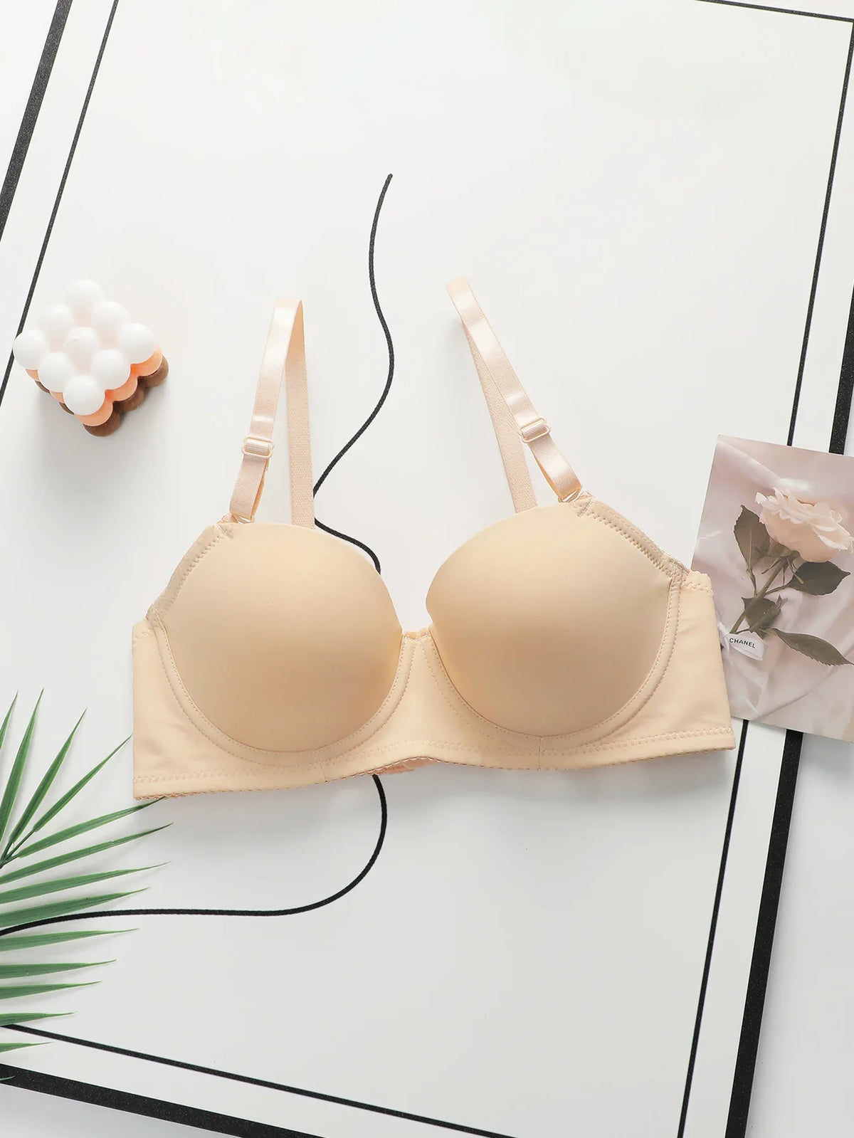 Women's sexy solid color Bra