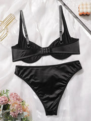 Women's sexy solid color fabric soft Underwear