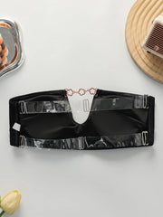 Women's sexy strapless U-shaped detachable Bra